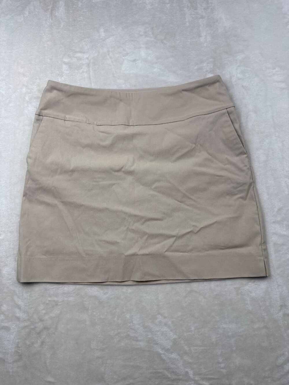 Up! Womens Beige Mini Skirt Rayon Blend Size M